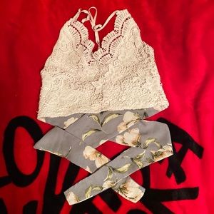 Spaghetti strap crop top